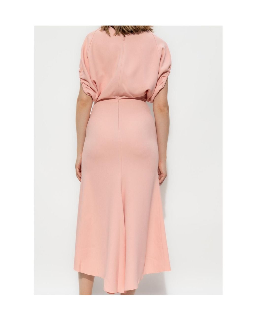 Victoria Beckham Pink Midi Dresses