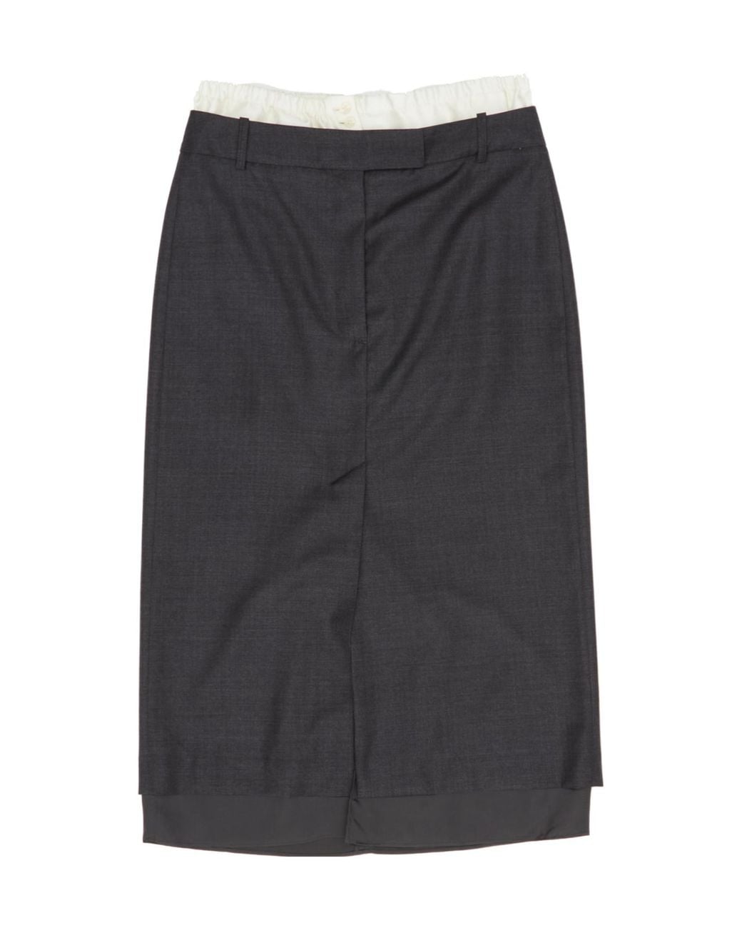 Rohe Gray Straight-Cut Skirt