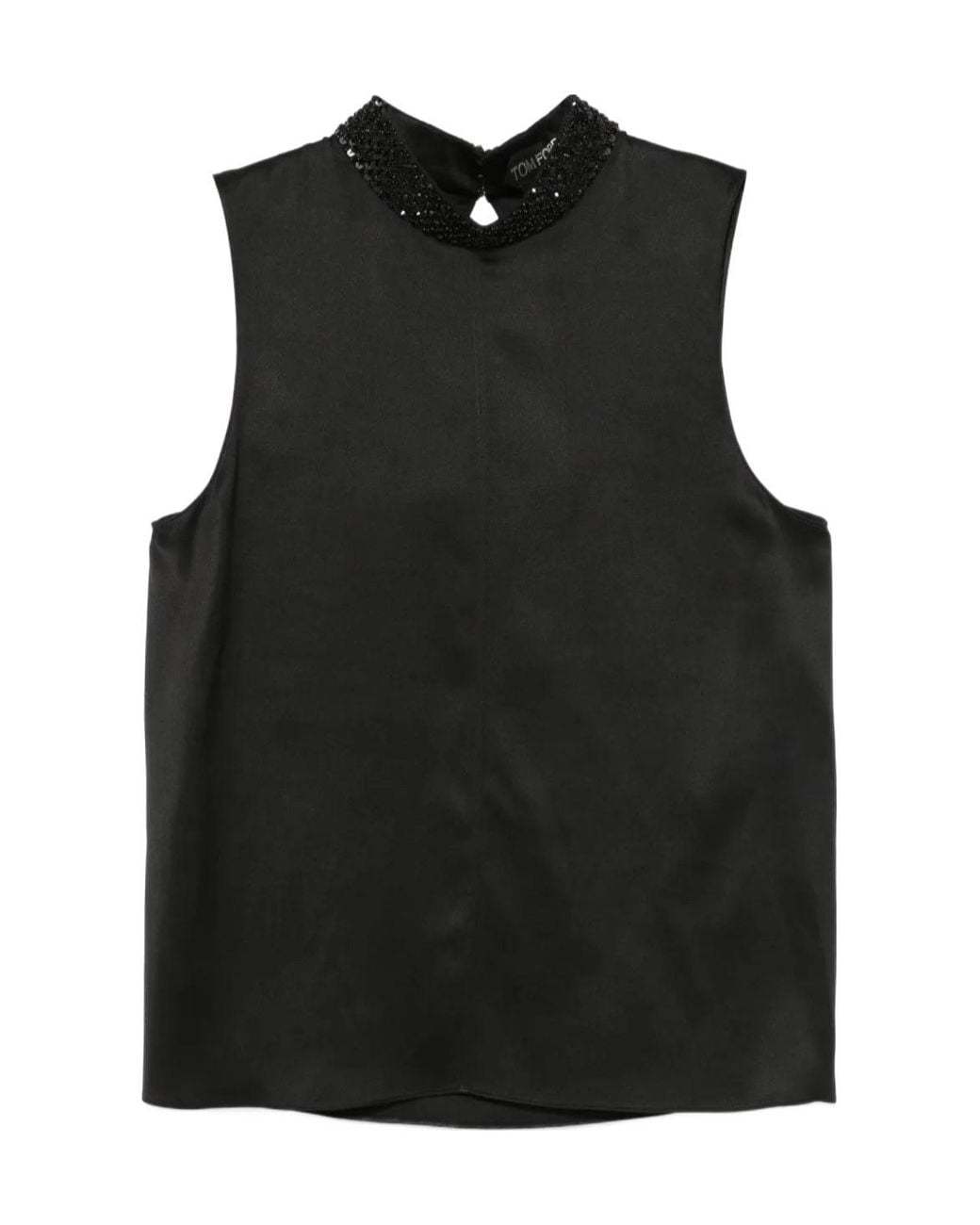 Tom Ford Black Sleeveless Top