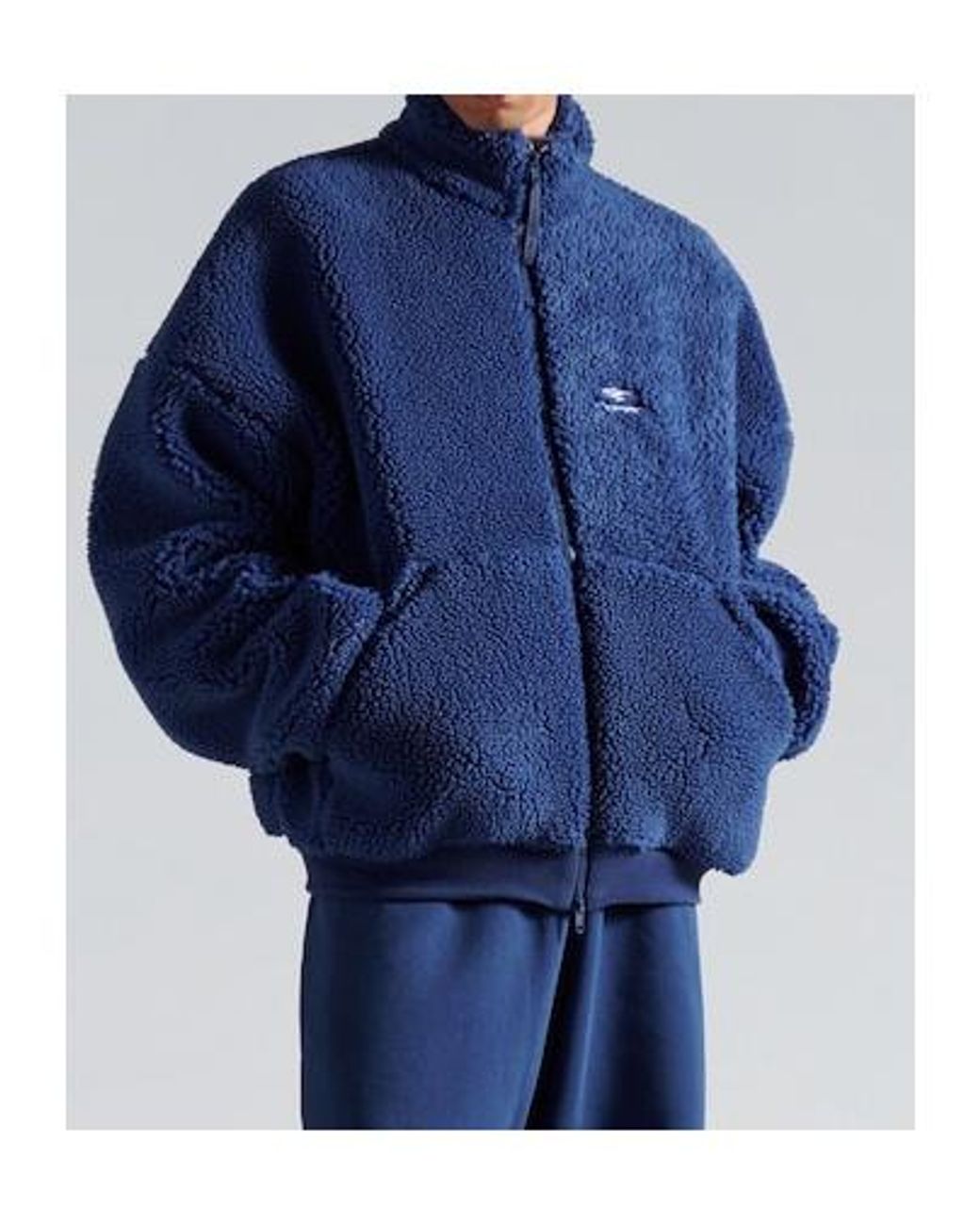 Balenciaga 3B Sports Icon Ski Zip-Up Jacket in Blue for Men | Lyst