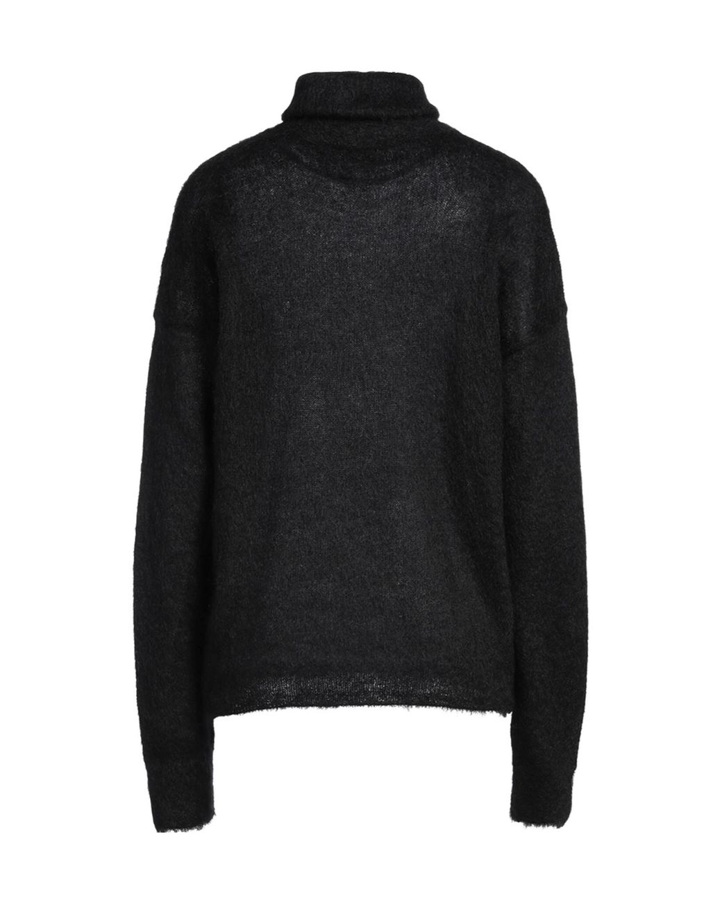 Saint Laurent Black Lightweight Turtleneck Knit Sweater