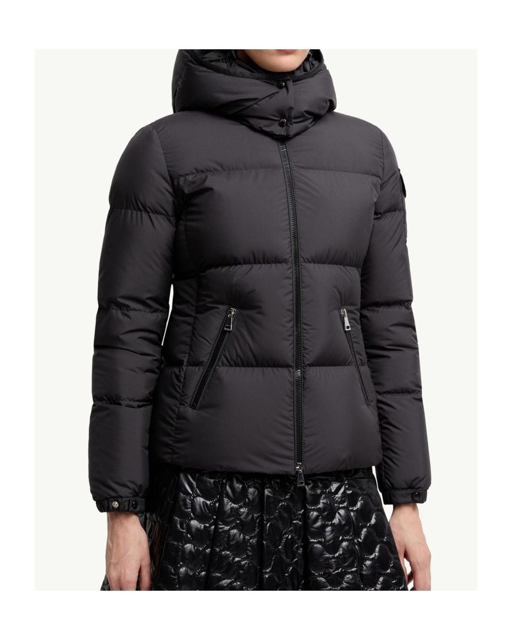 Moncler Black Fourmines Zip-Up Hooded Jacket