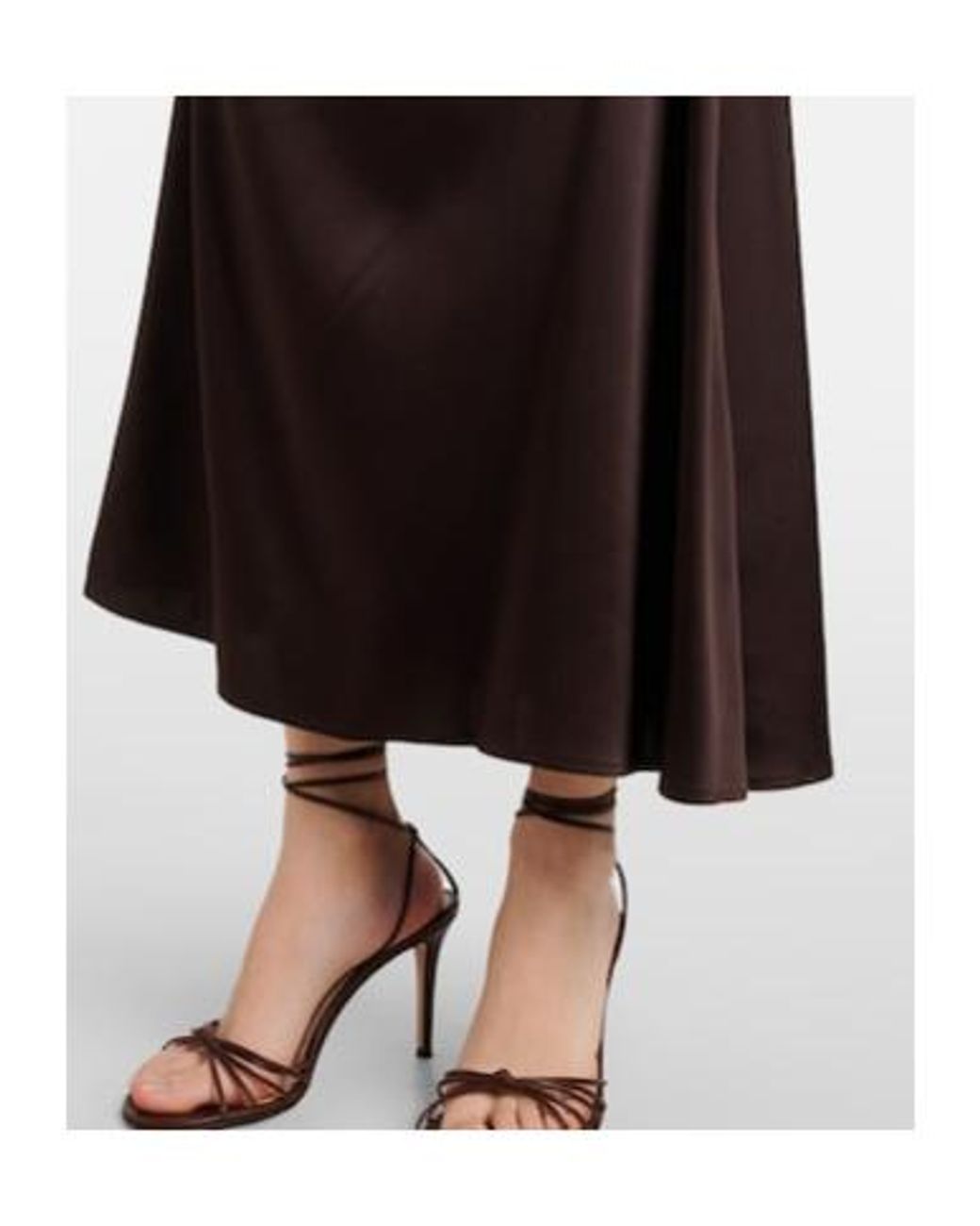 Staud Black Phare Silk-Blend Satin Cocktail Dress