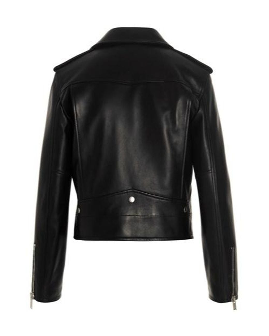 Saint Laurent Black Motorcycle Leather Jacket