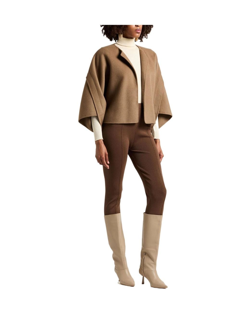 Max Mara Brown Solid Color Jackets