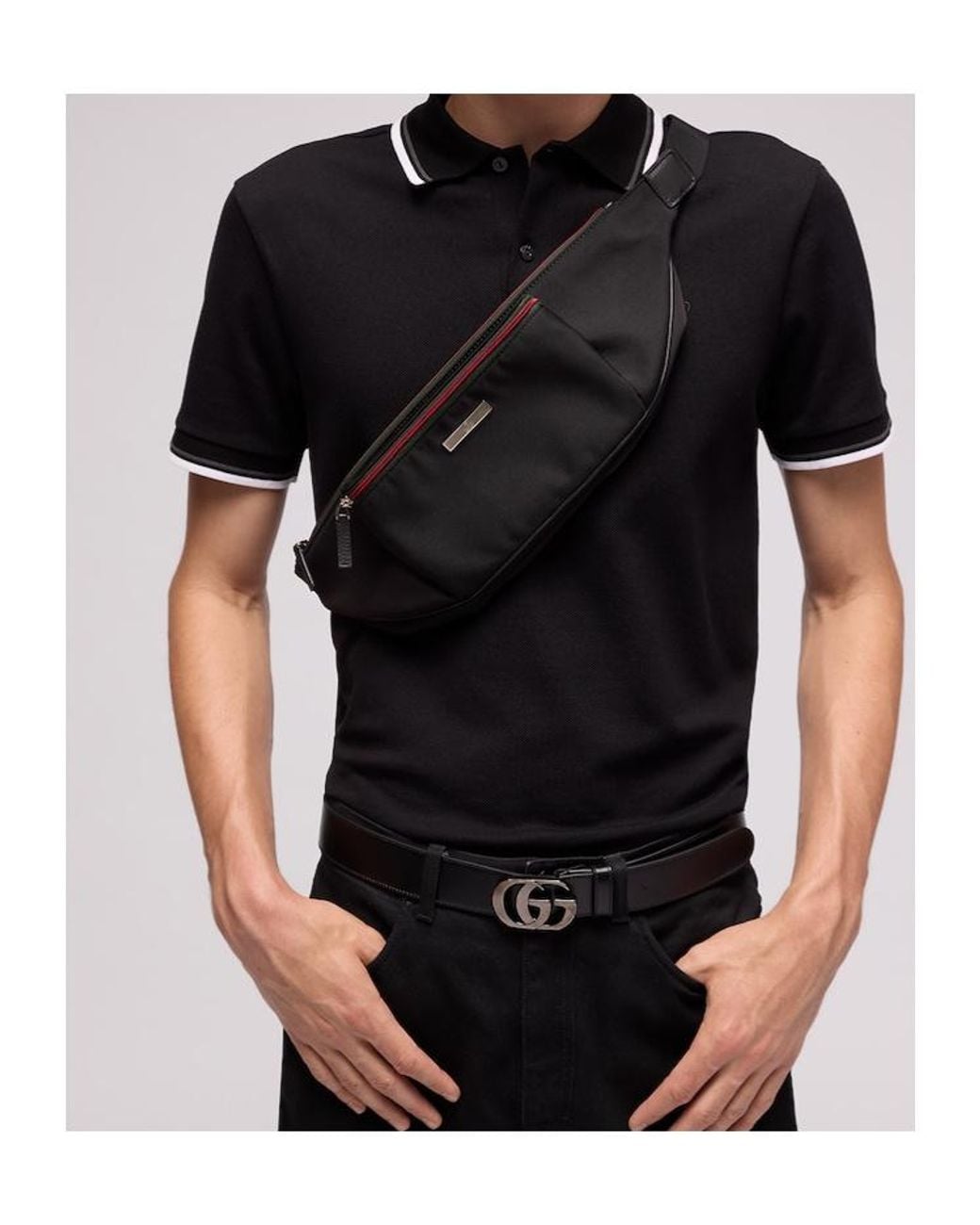 Gucci Black Tag Large Belt Bag for men