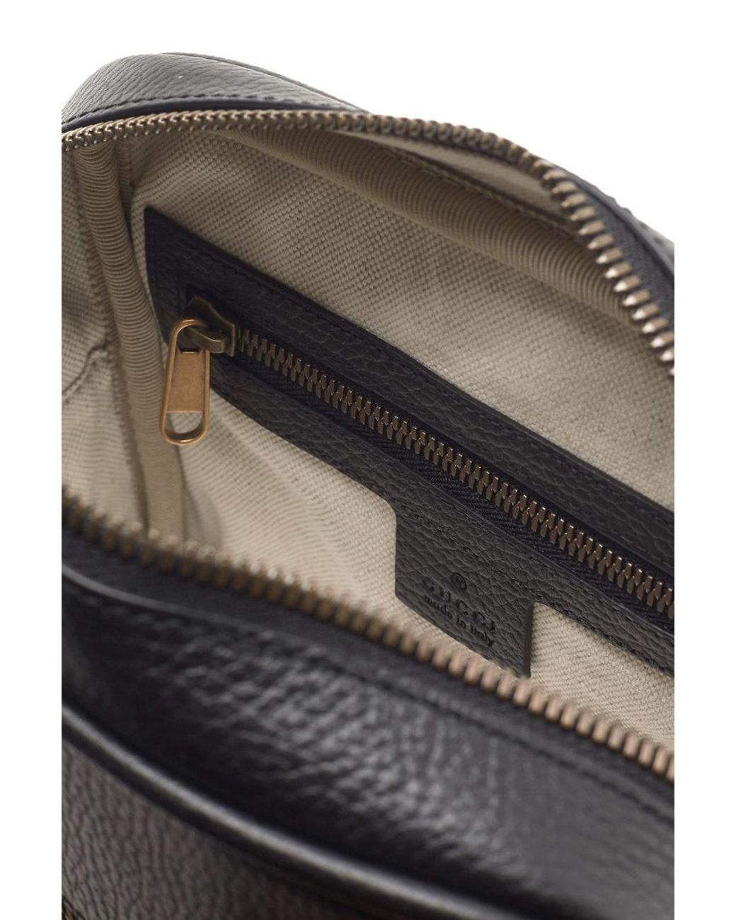 Gucci Gray Print Messenger Bag for men