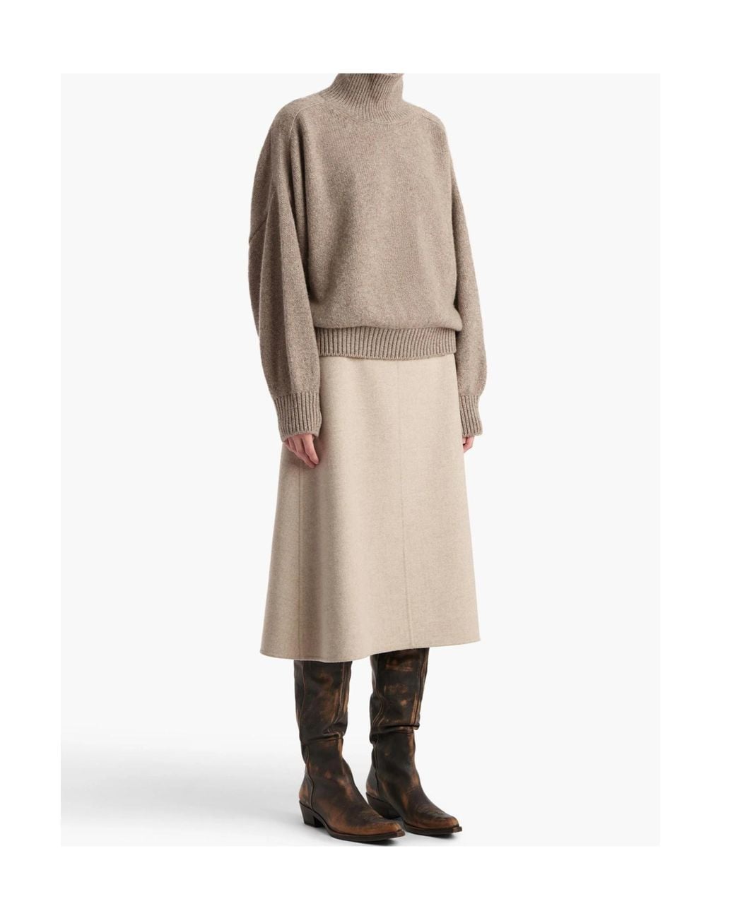 Khaite Natural Willem Cashmere Sweater