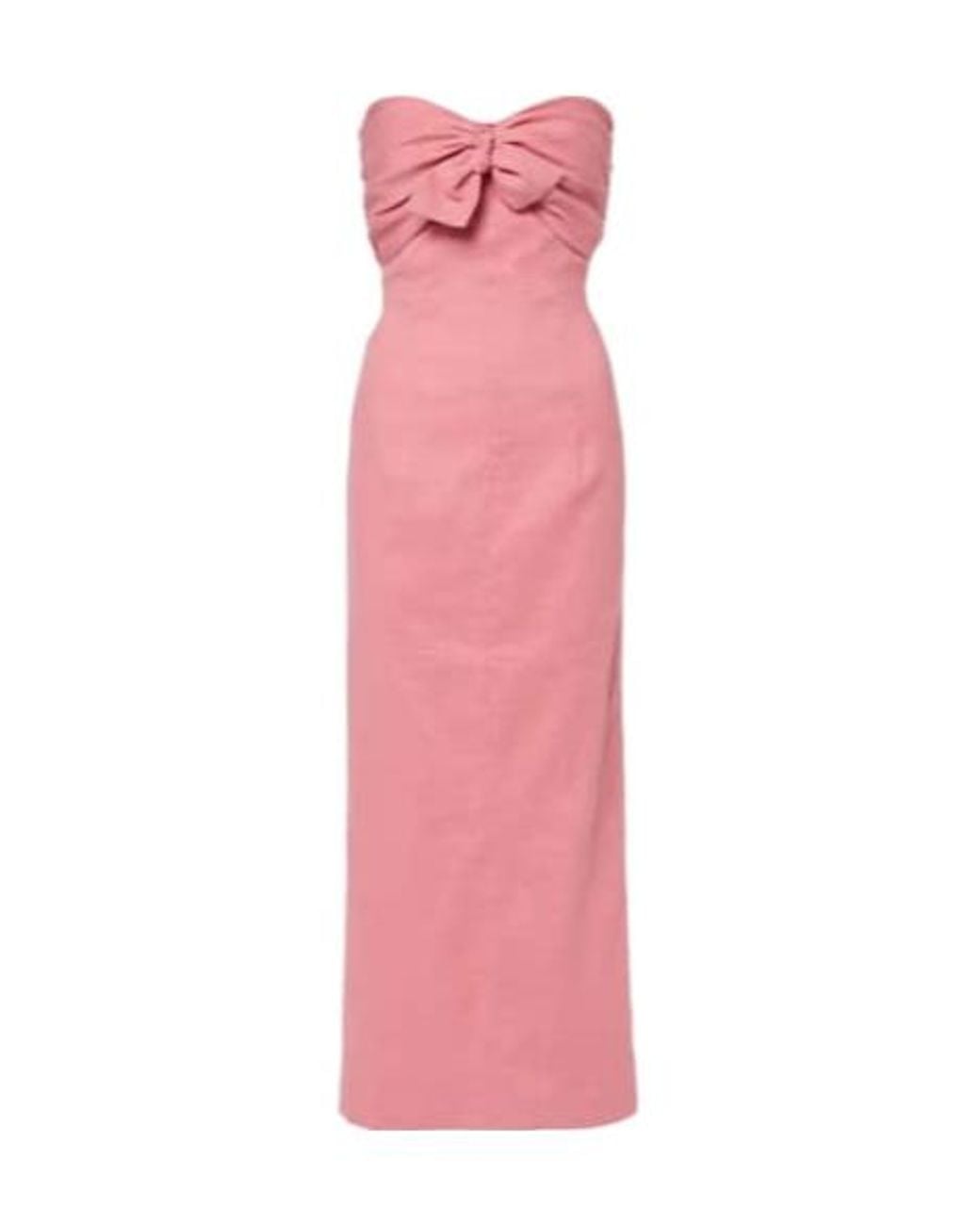 TOVE Pink Rahel Linen And Cotton-Blend Maxi Dress