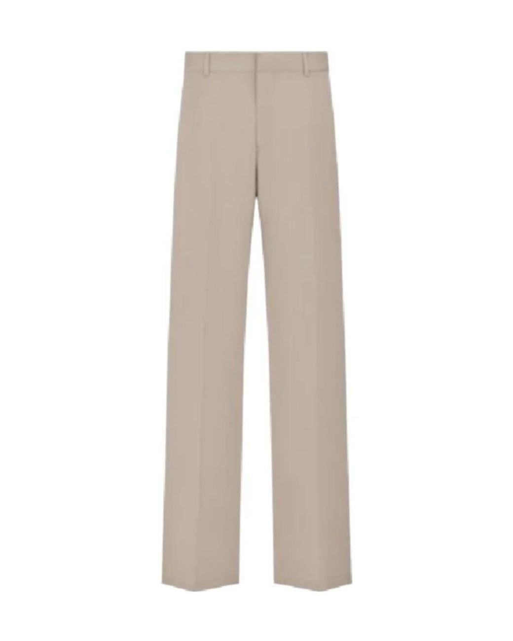 Dior Gray Homme Regular Fit Straight Leg Pants for men