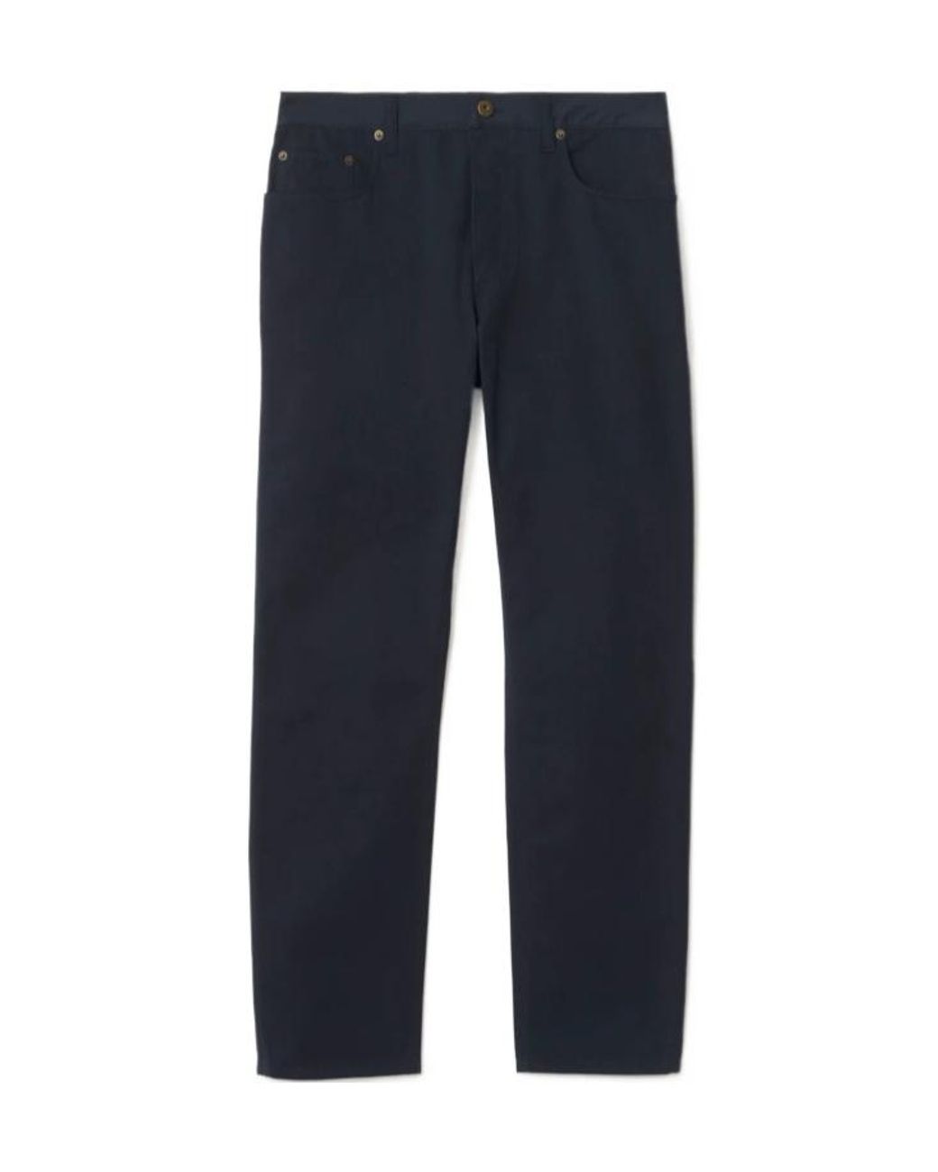 Burberry Blue Fred Logo-Patch Trousers for men