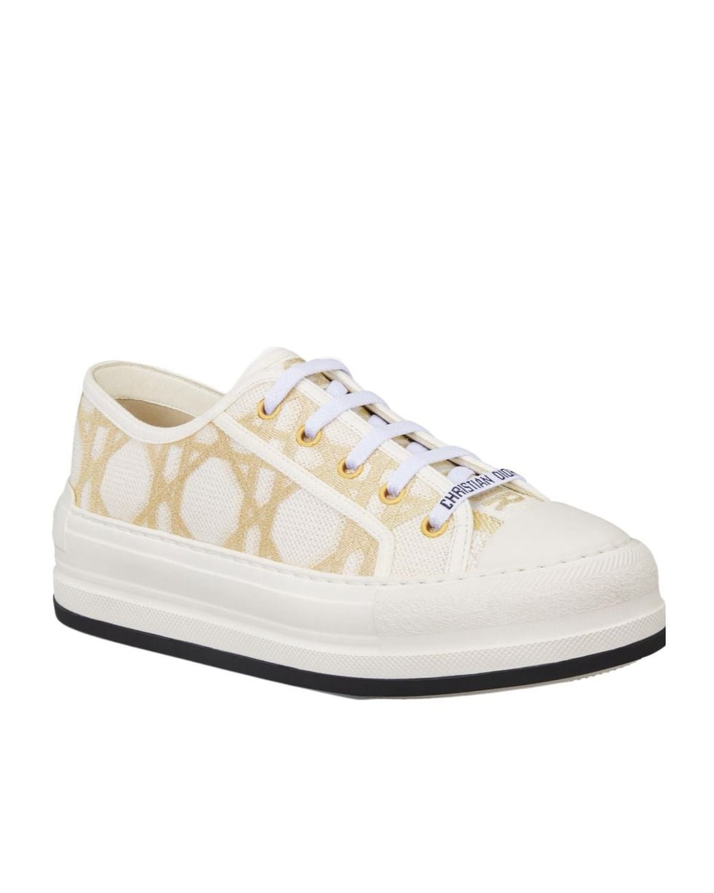 Dior White Christian Walkn Platform Sneakers