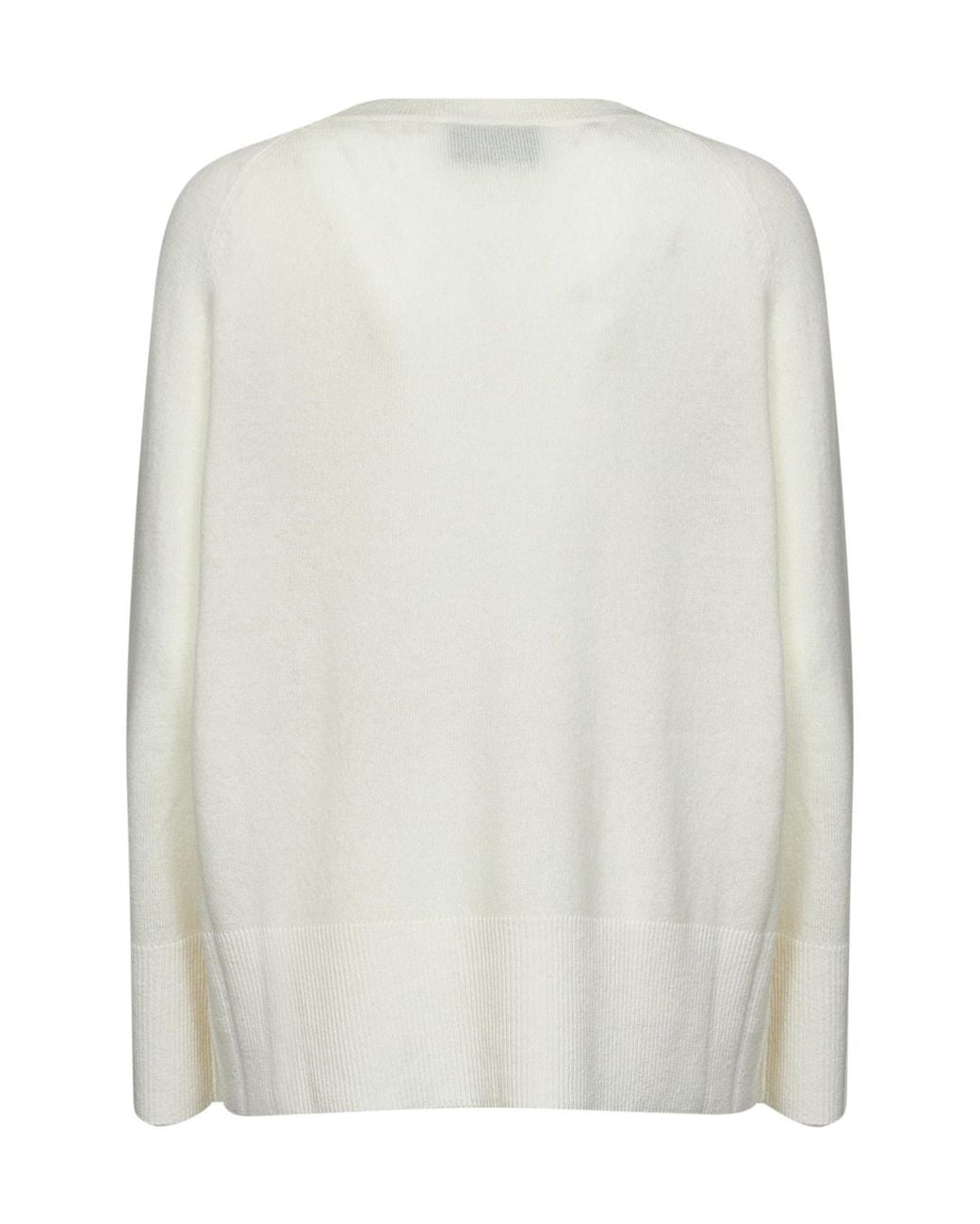 Kaos White Crew Neck Sweater