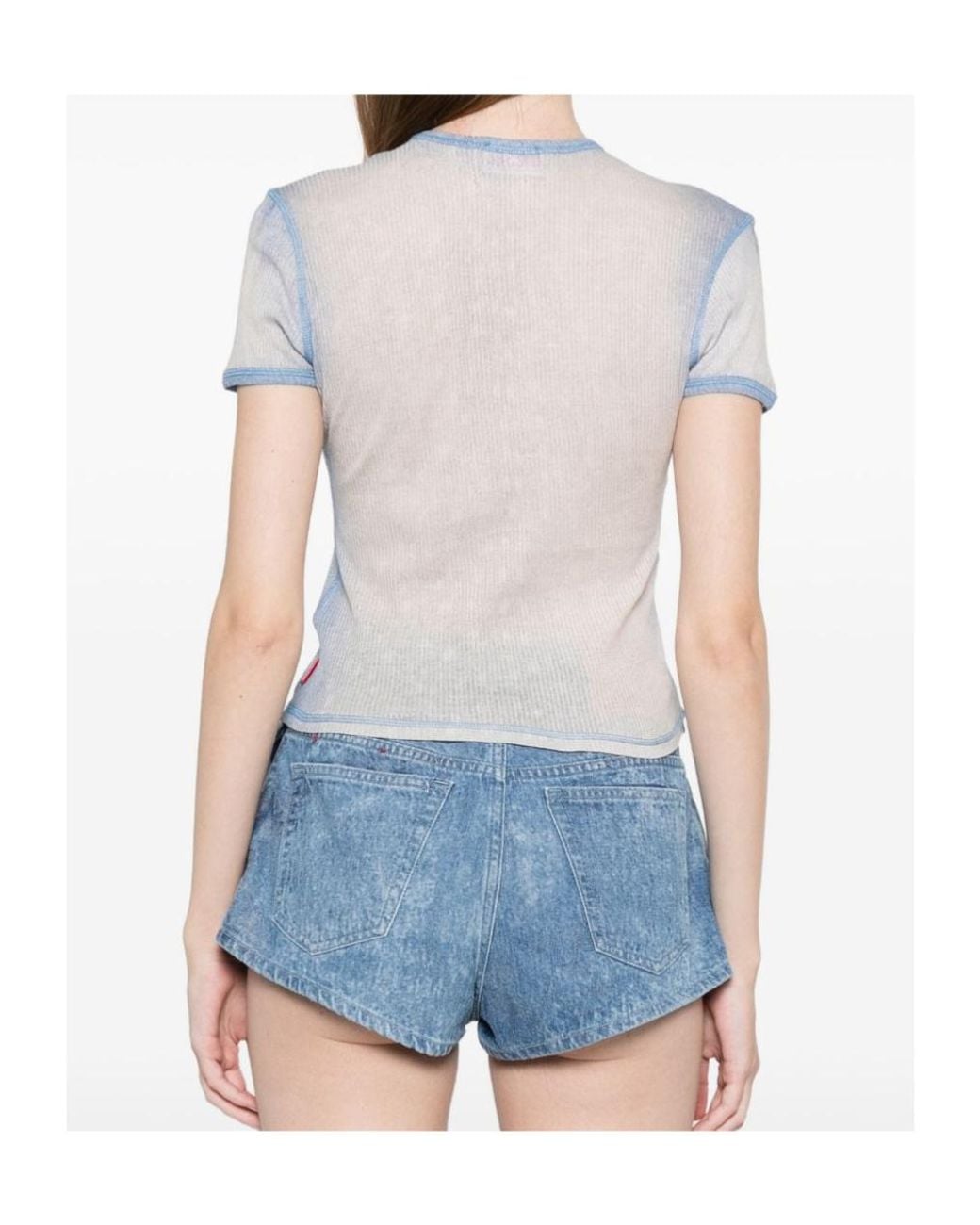 DIESEL Gray T-Iana T-Shirt Light