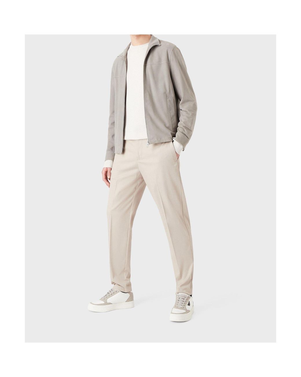 Emporio Armani Gray Trousers for men