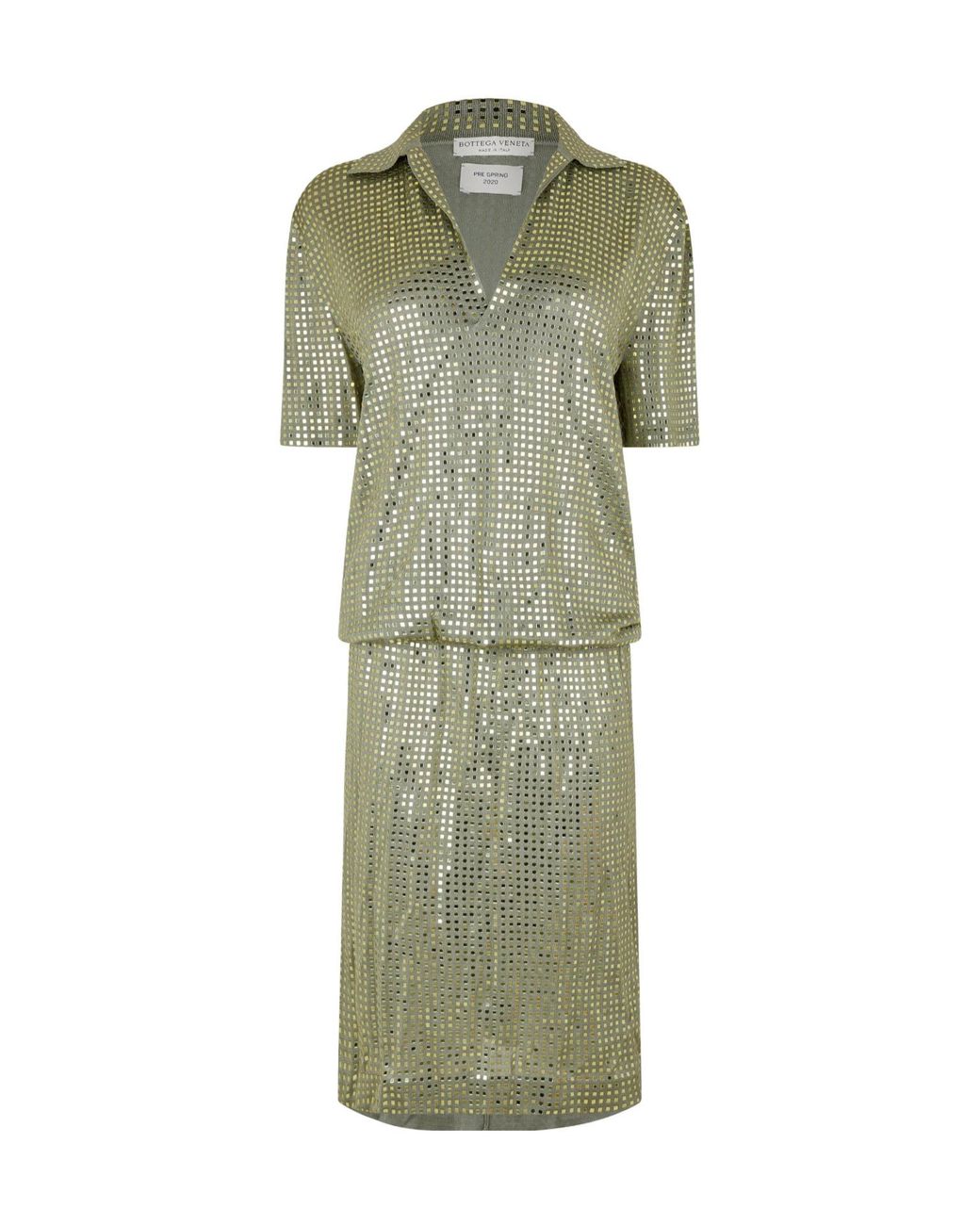 Bottega Veneta Green Mini Dress