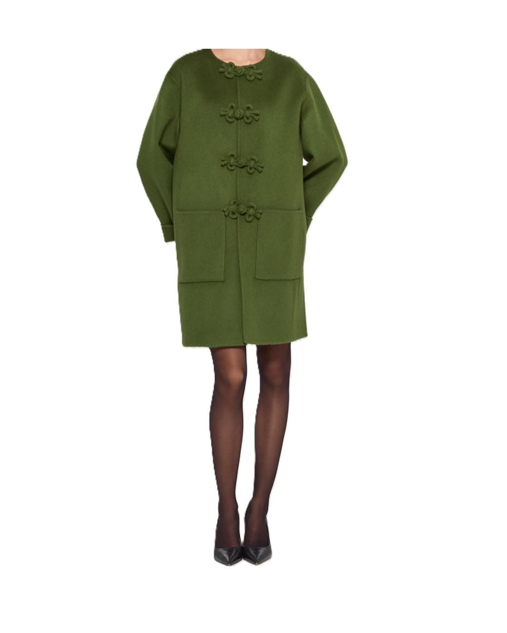 P.A.R.O.S.H. Green Long-Sleeved Coat