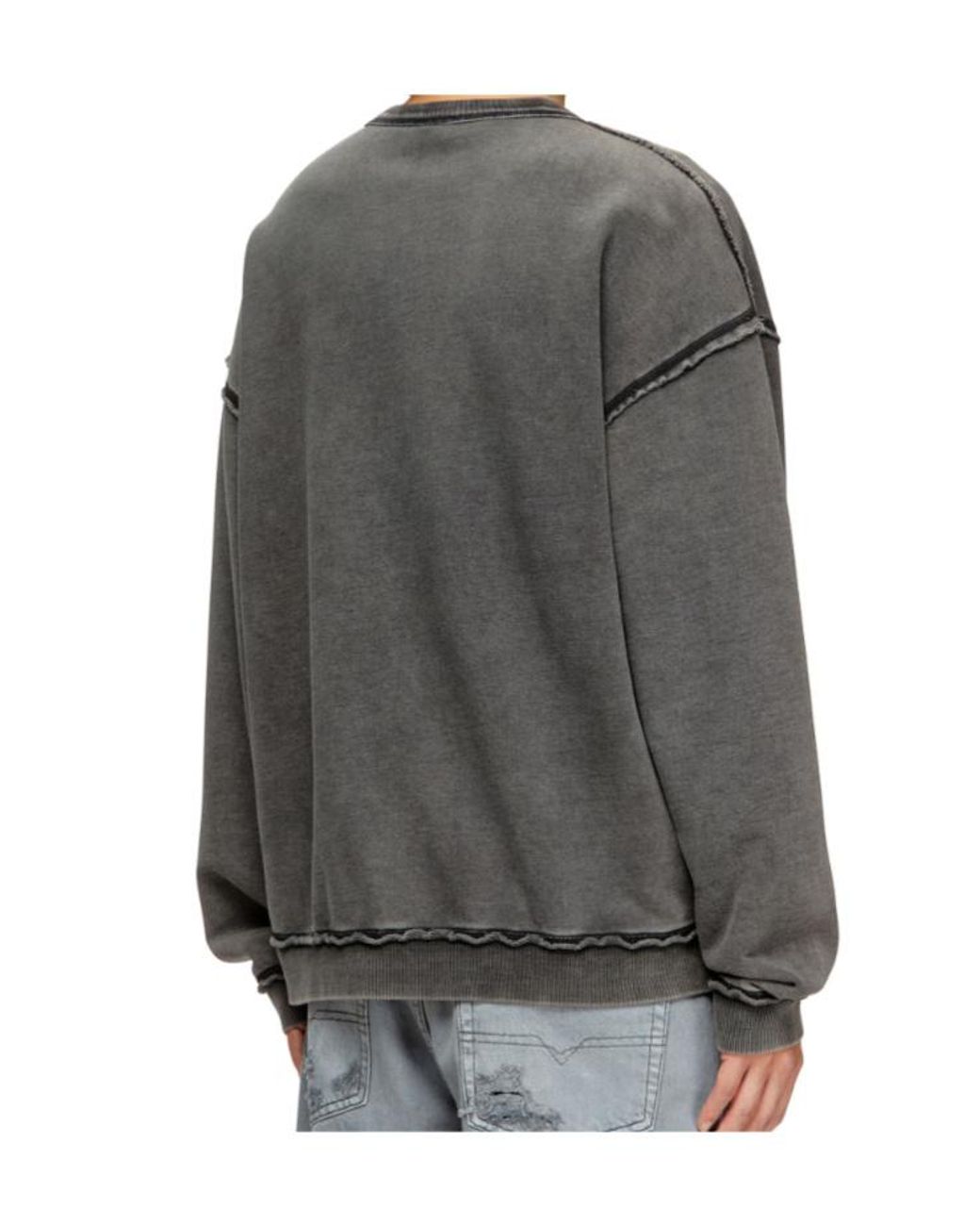 DIESEL Gray S-Boxt-Raw-V1 Sweatshirt for men
