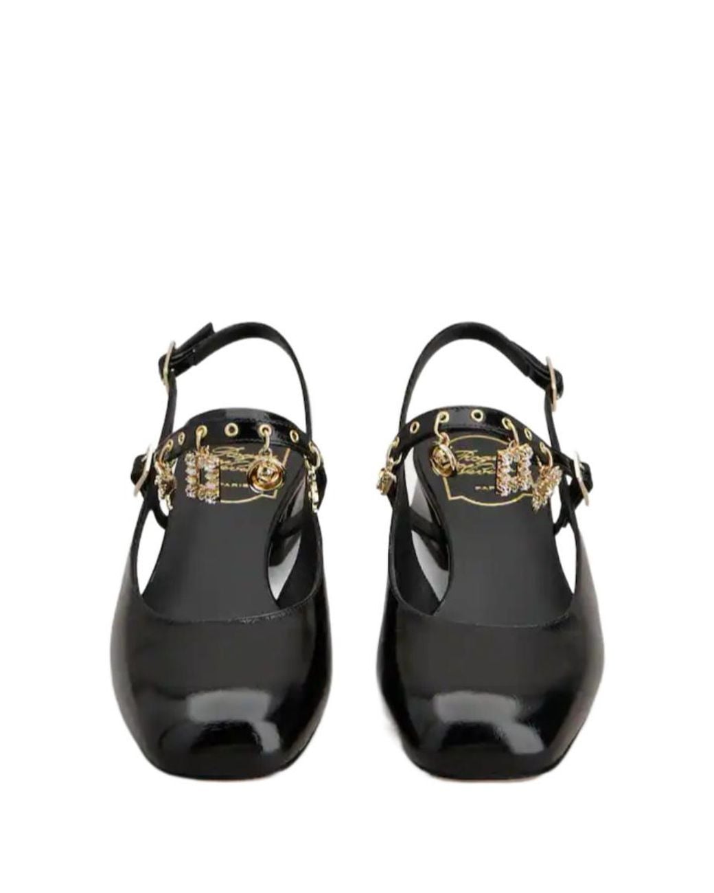 Roger Vivier Black Très Vivier Slingback Mary Janes