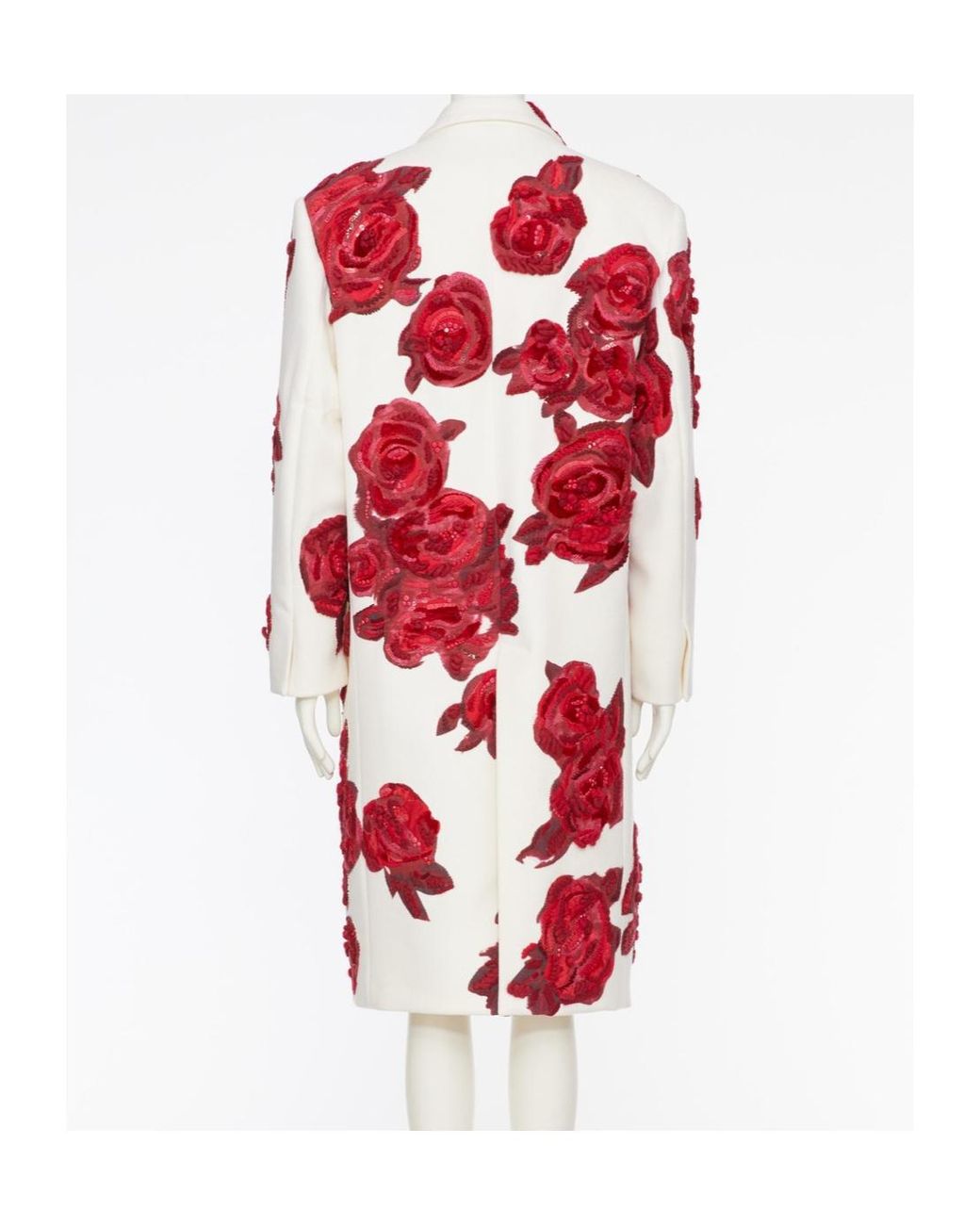 Valentino Red Long-Sleeved Coat