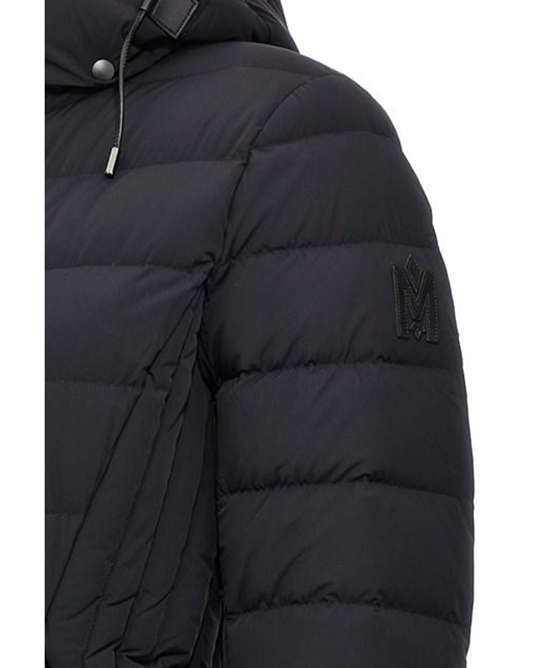 Mackage Black Farren Quilted Hooded Coat
