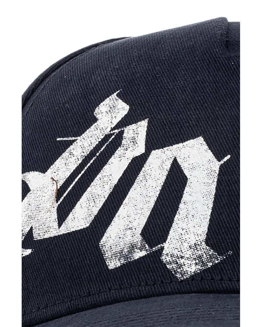 Palm Angels Blue Logo Hat for men