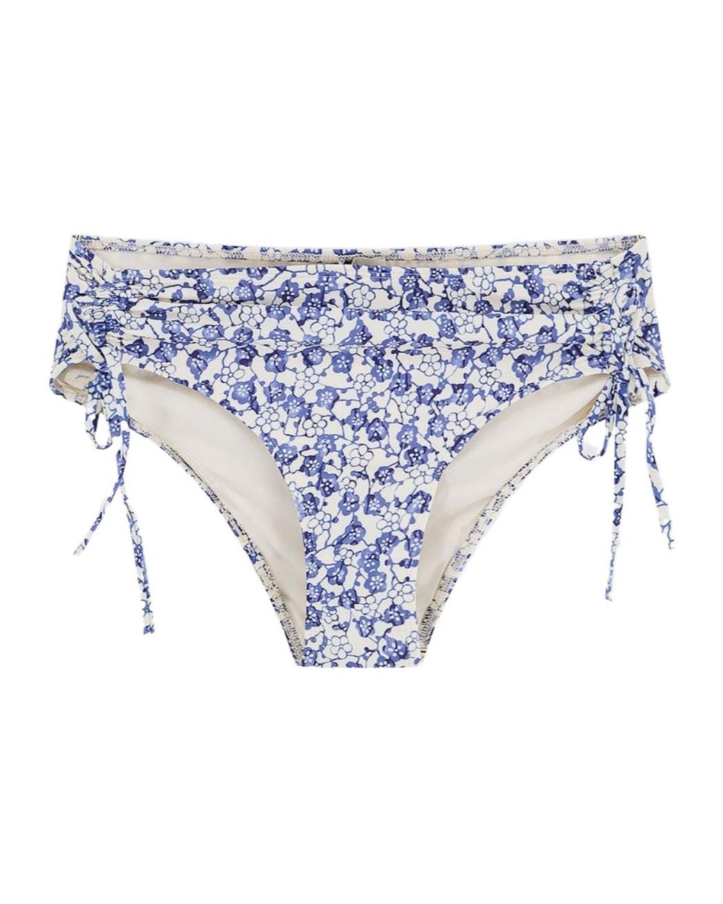 Isabel Marant Blue Floral Printed Tie Fastened Bikini Briefs