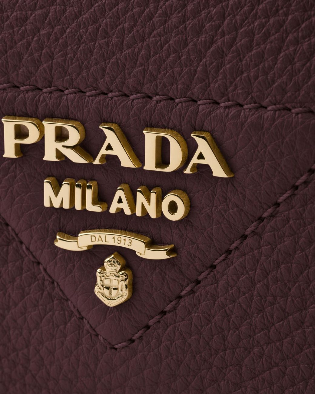 Prada Purple Leather Shoulder Bag