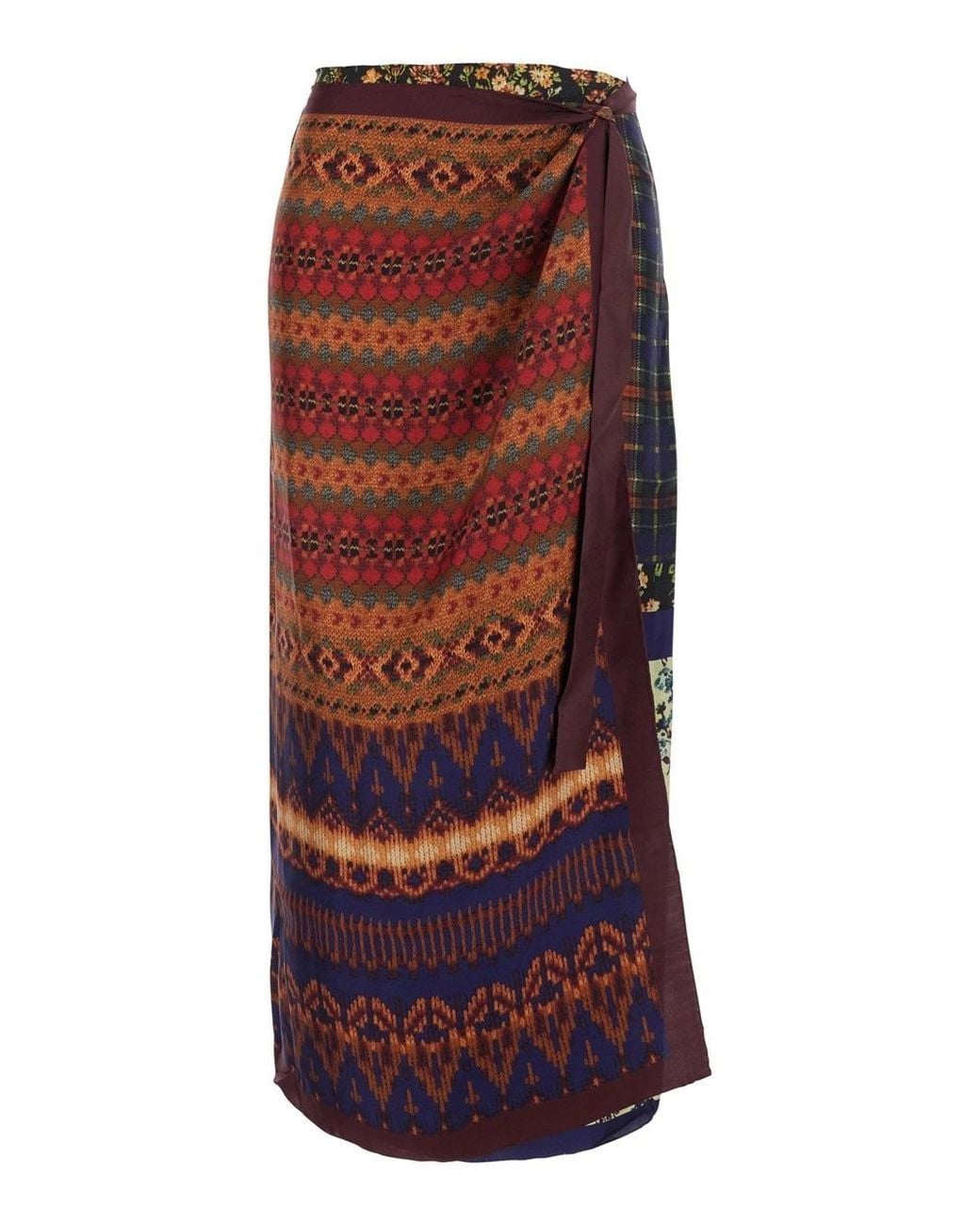 Dries Van Noten Multicolor Printed Skirt