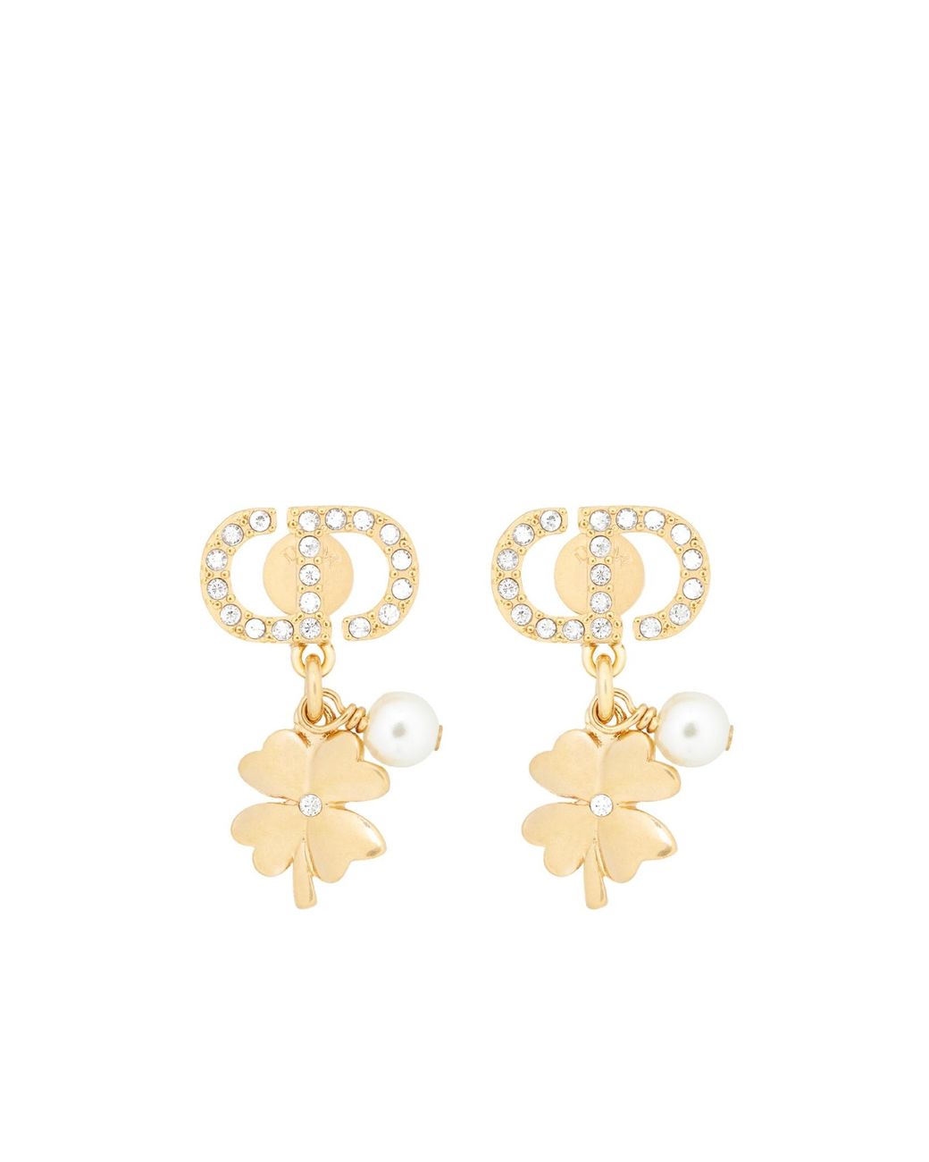 Dior Petit Cd Lucky Charms Earrings in Metallic | Lyst