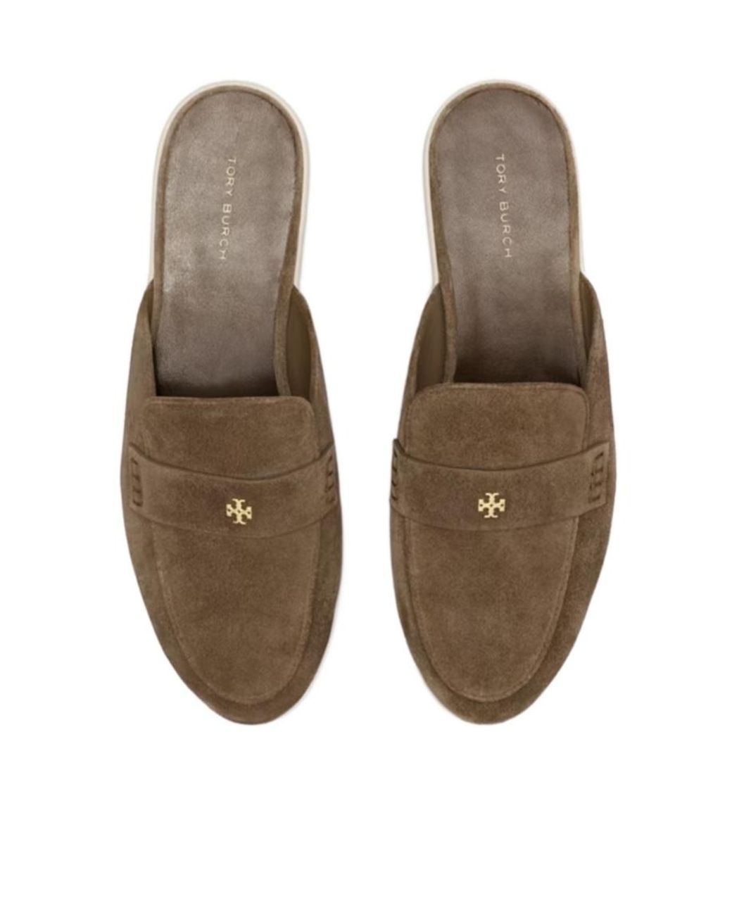 Tory Burch Brown Ballet Sport Flat Mules