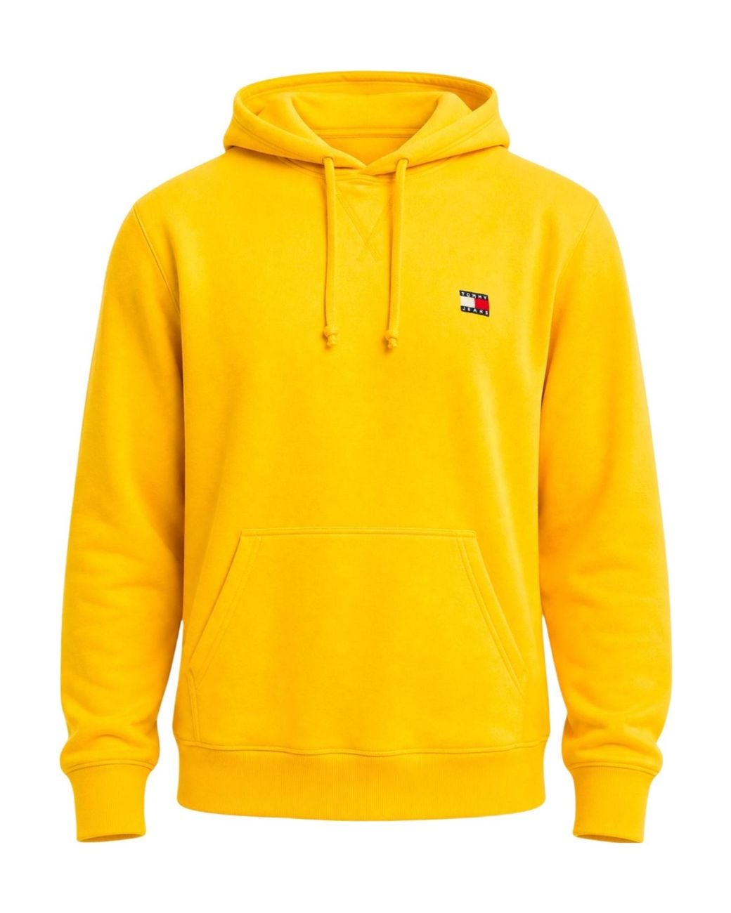 Tommy Hilfiger Yellow Drawstring Hooded Sweatshirt for men