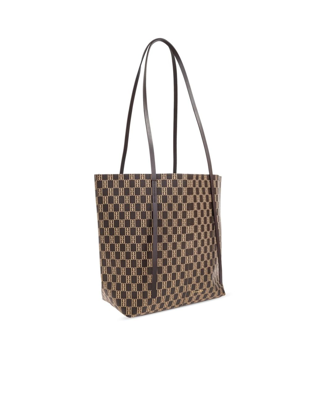By Malene Birger Brown Signature Pattern Tote Bag