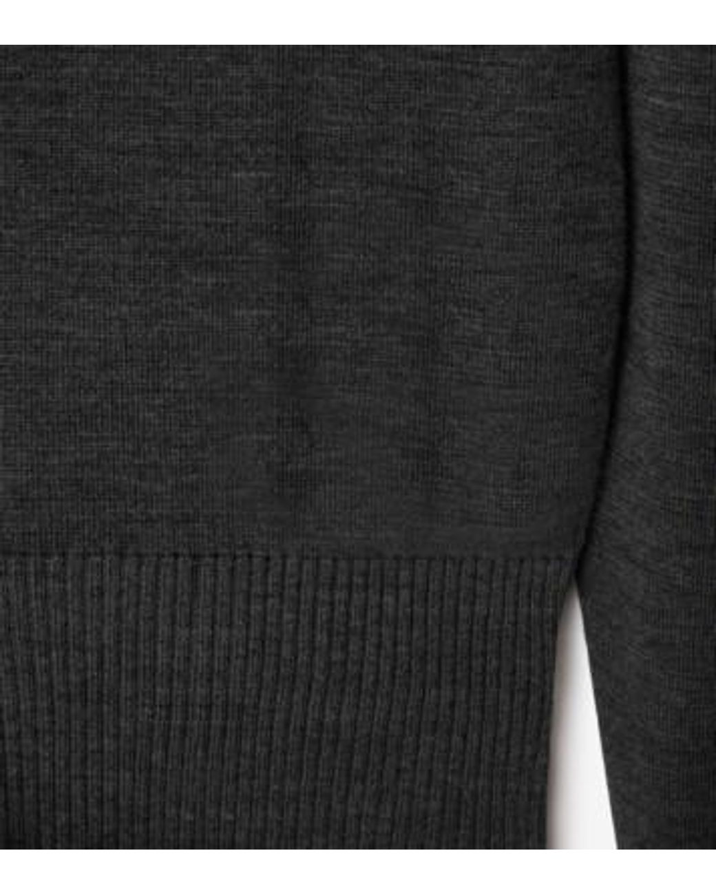 Burberry Black High-Neck Wool Knit Sweater