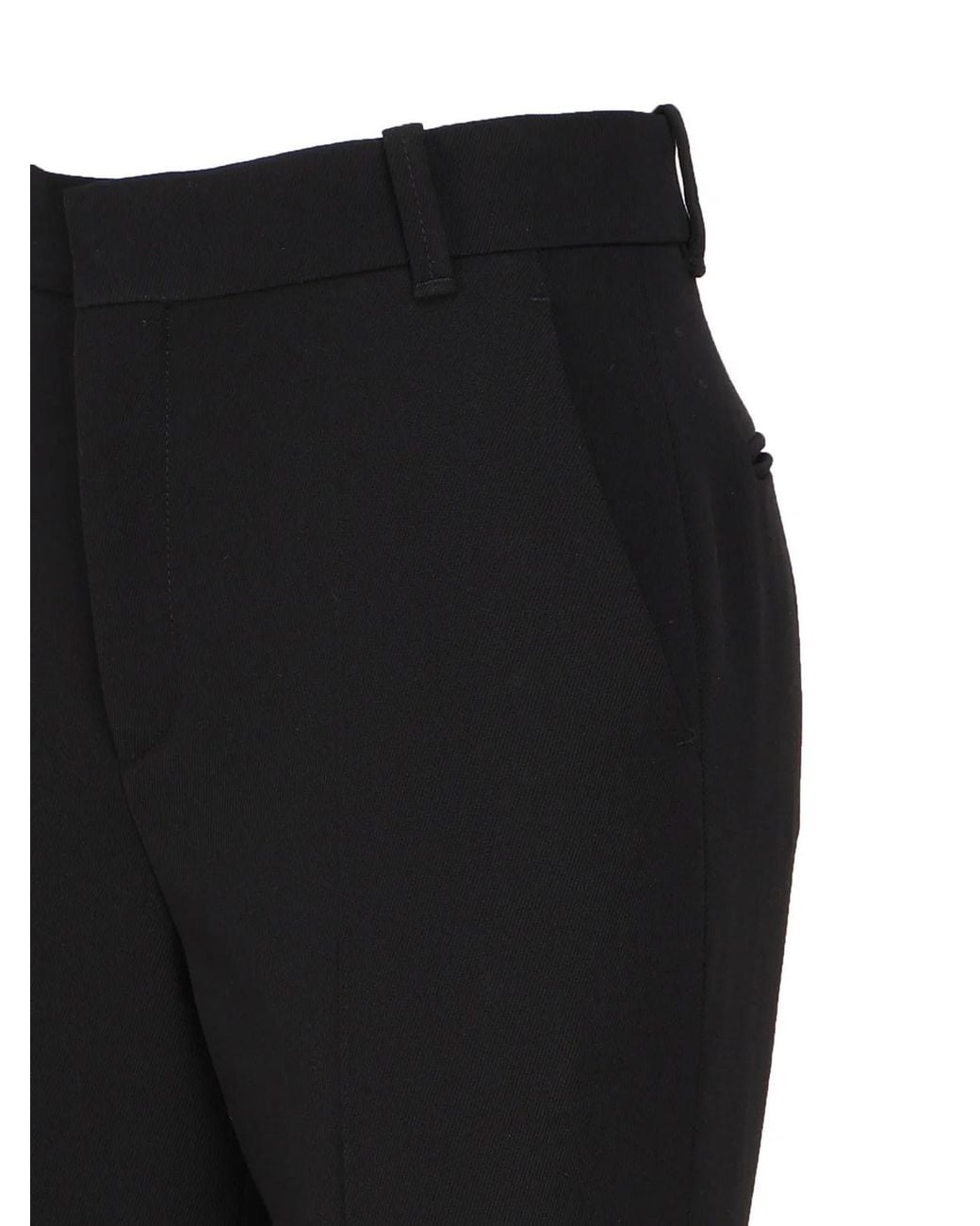 Chloé Black Chloé Cropped Tailored Trousers