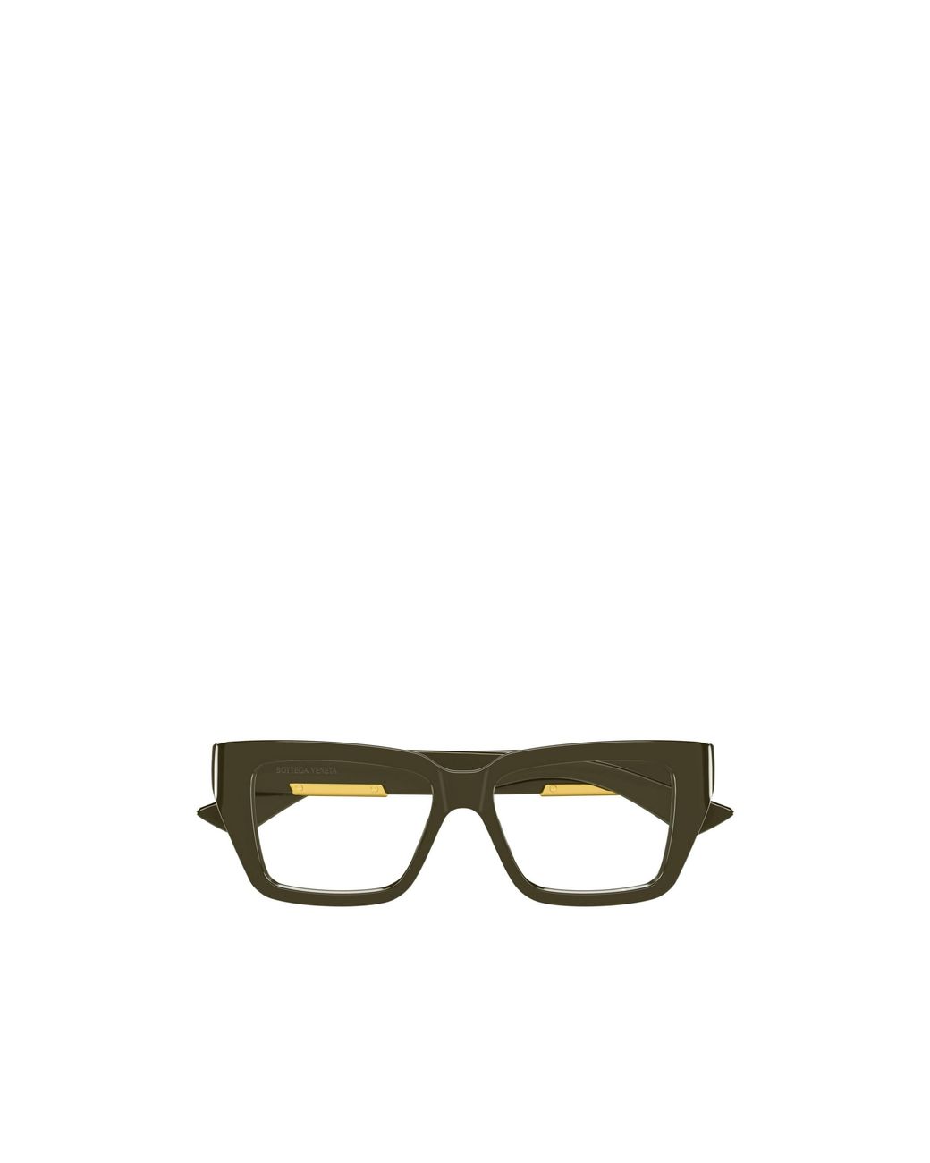 Bottega Veneta White Eyewear Rectangle Frame Glasses