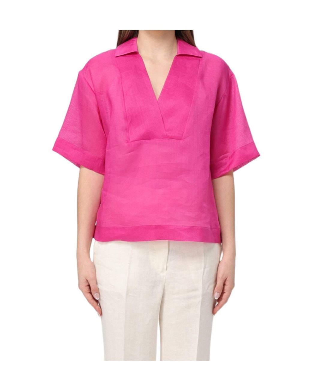 Max Mara Pink Short-Sleeved Polo Shirt