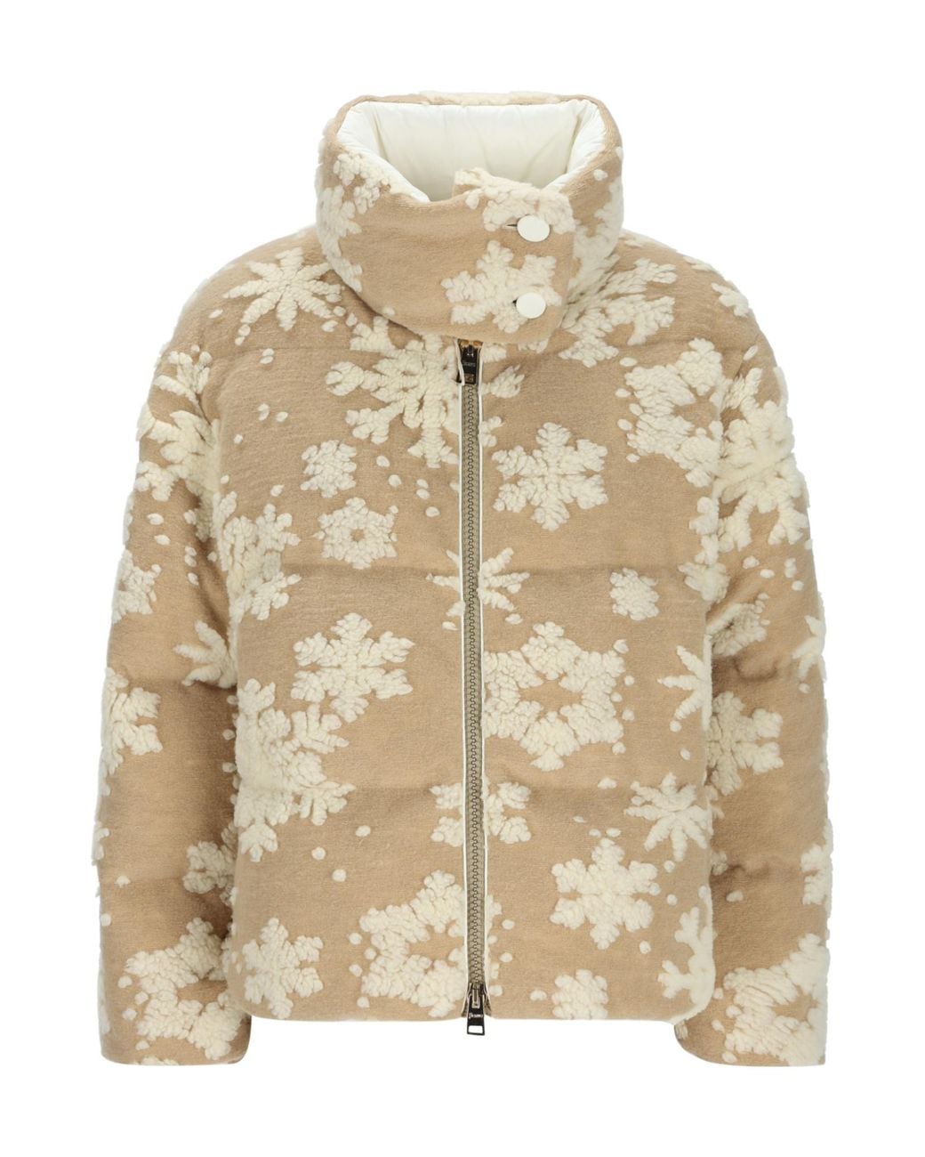 Herno Natural Snowflake Jacquard Jacket