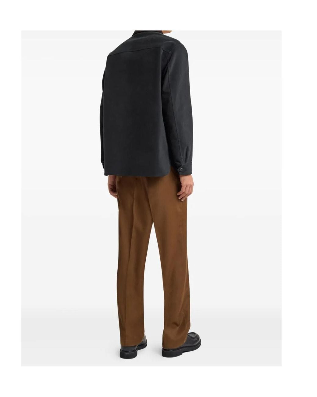 Etro Black Pegaso Embroidered Flap Pocket Jacket for men