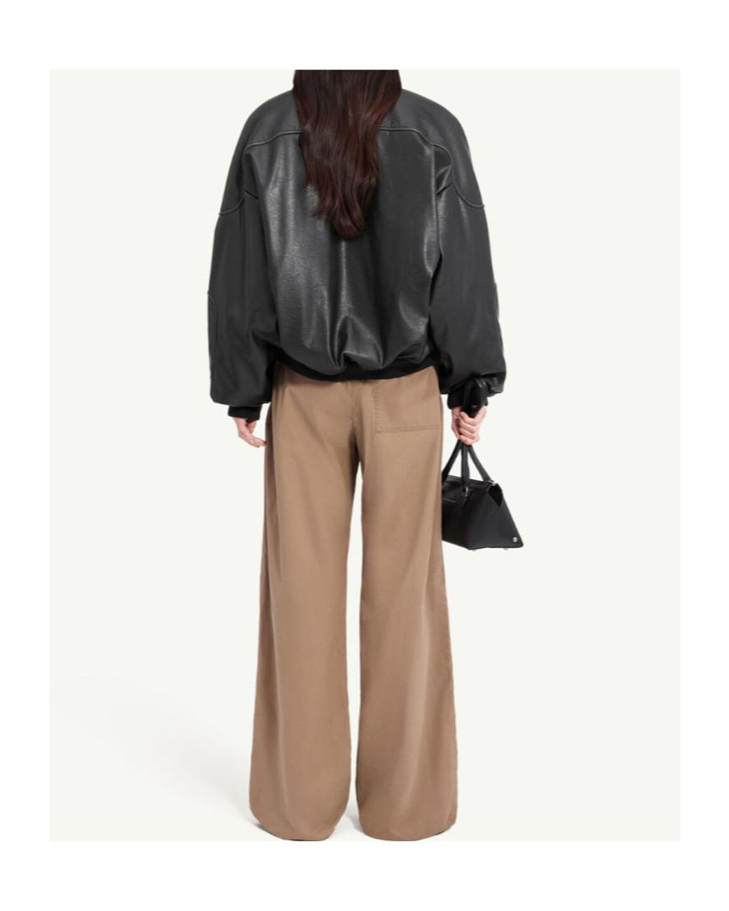 MM6 by Maison Margiela Black Oversized Bomber Jacket