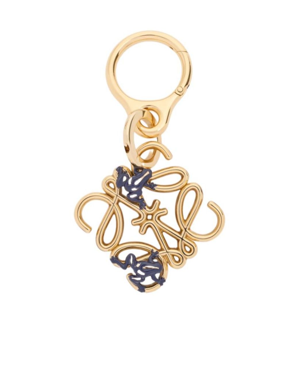Loewe Metallic Frog Anagram Bag Charm