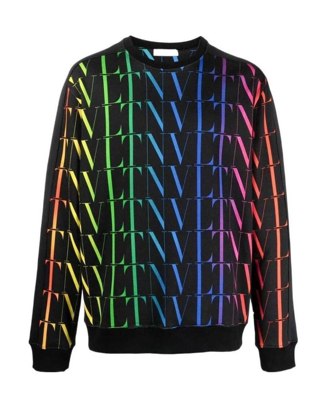 Valentino Blue Vltn Crew-Neck Sweatshirt for men
