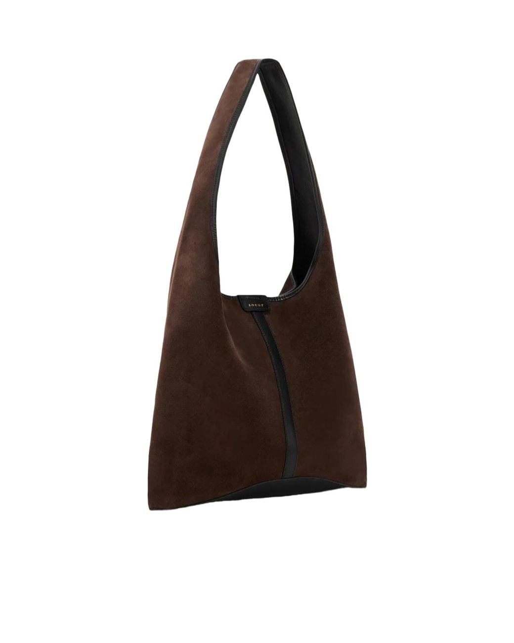 Soeur Brown Delice Suede Shoulder Bag