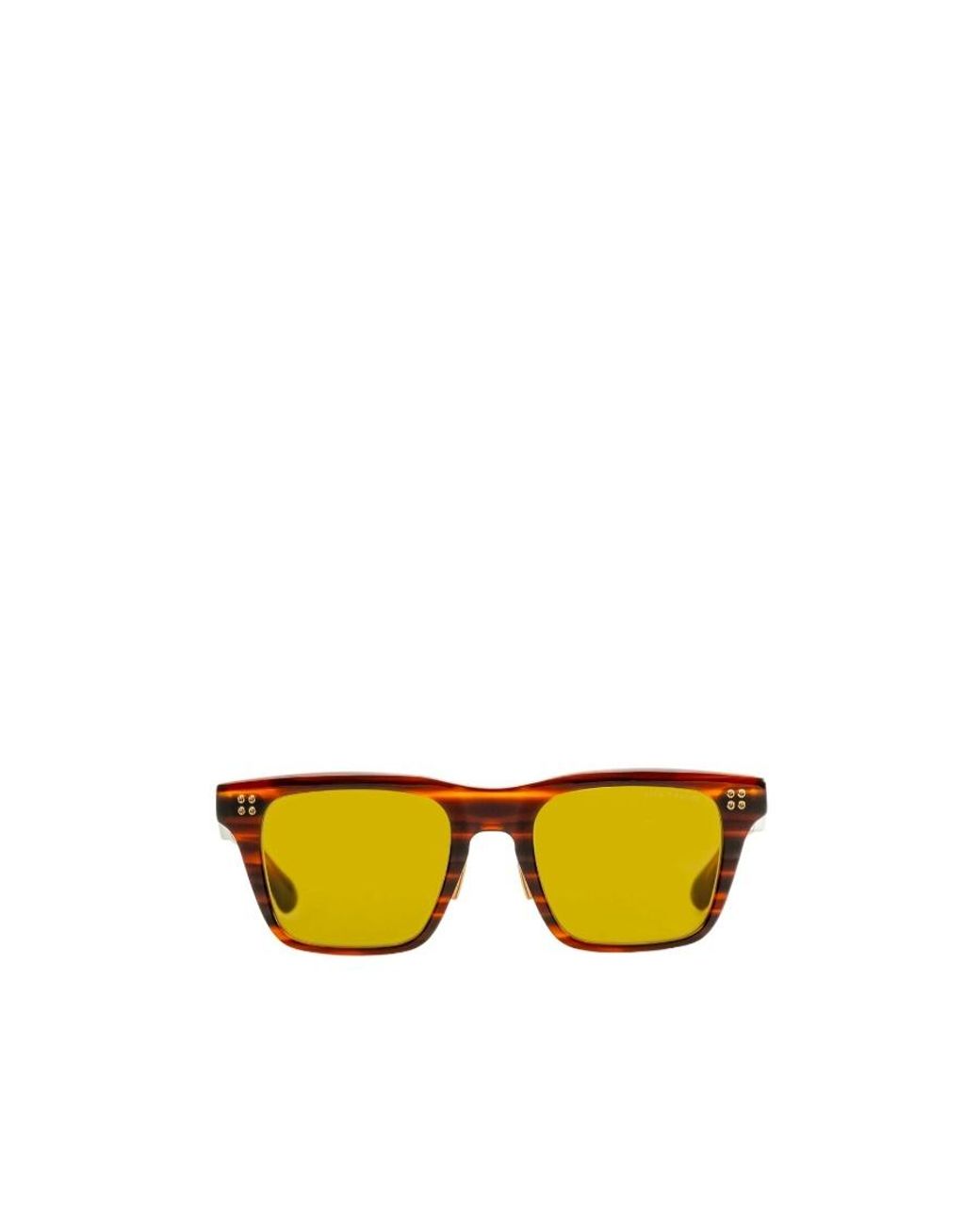 Dita Eyewear Yellow Logo Sunglasses for men