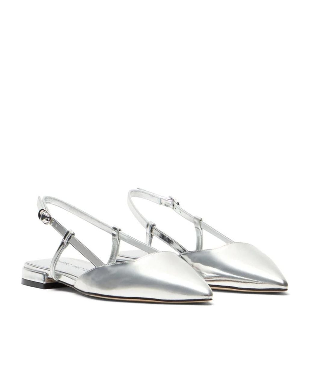 Stuart Weitzman White Vinnie Slingback