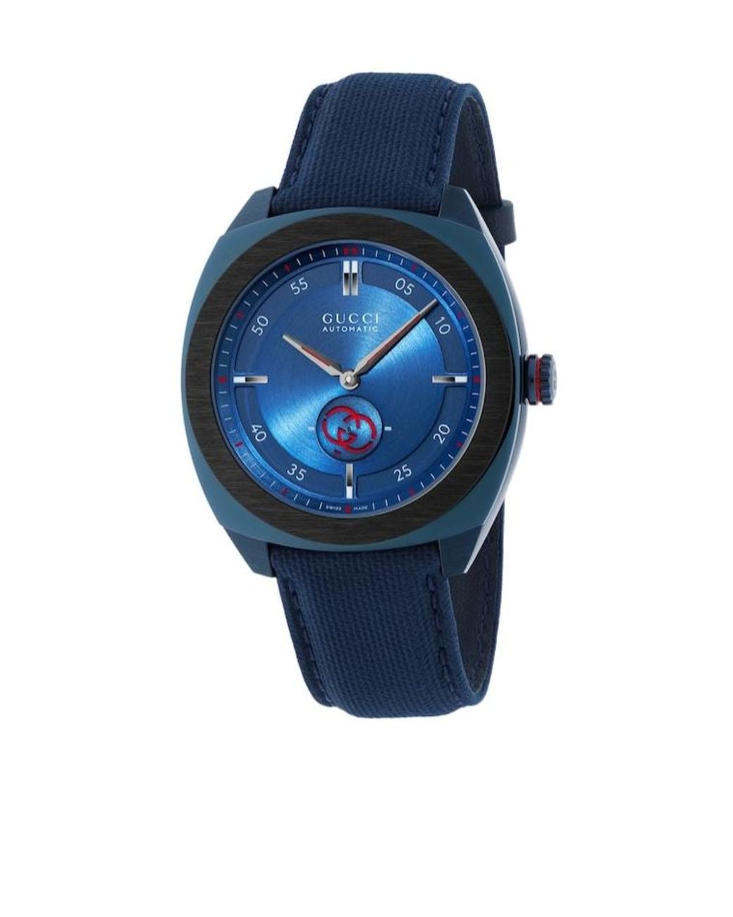 Gucci Blue Interlocking Watch, 41Mm for men