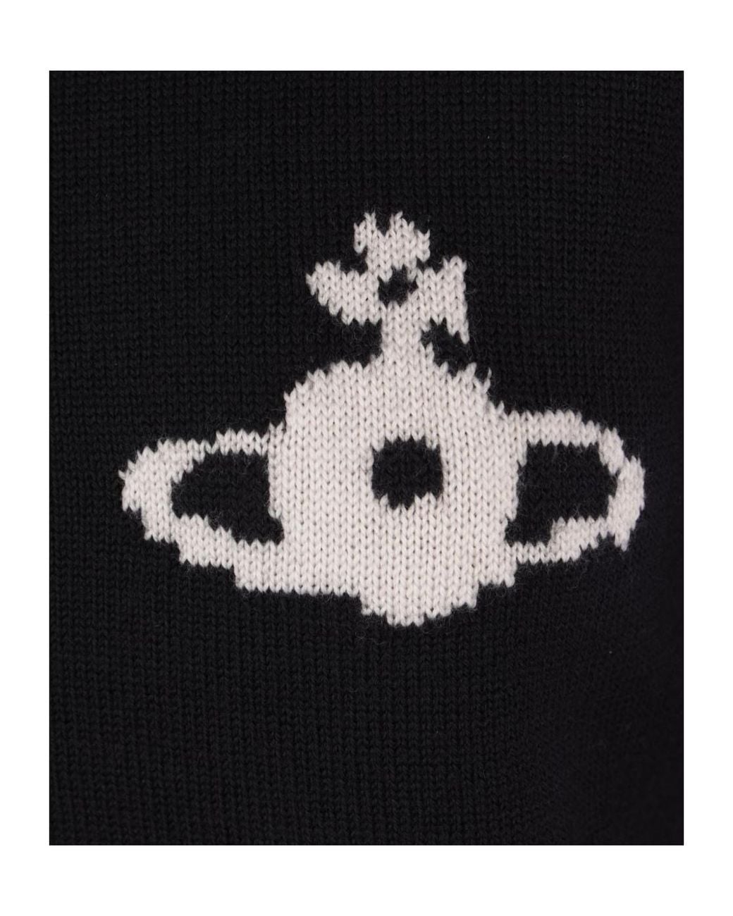 Vivienne Westwood Black Katie Orb Knitted Sweater