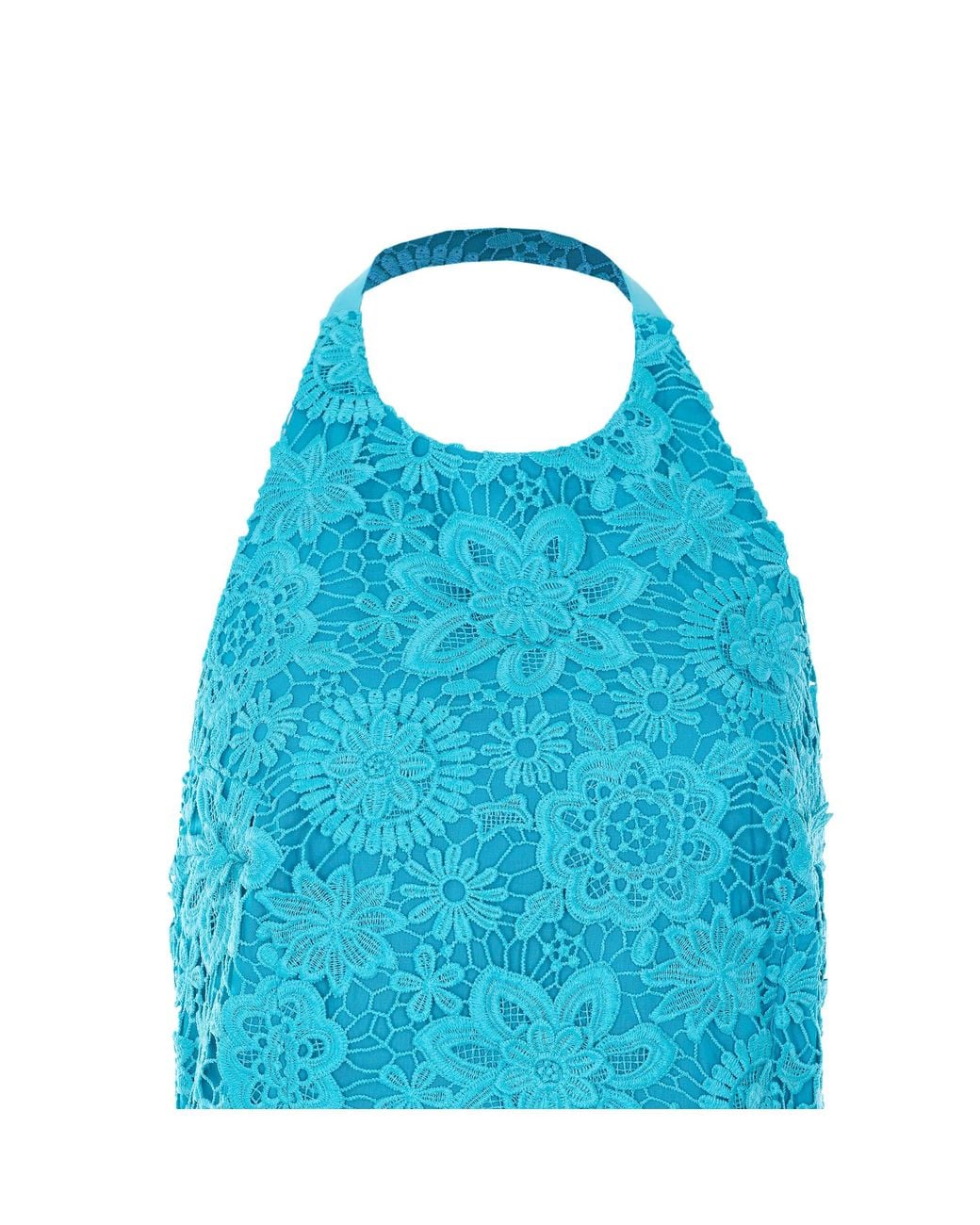 Essentiel Antwerp Blue Jarot Embroidered Halter Top