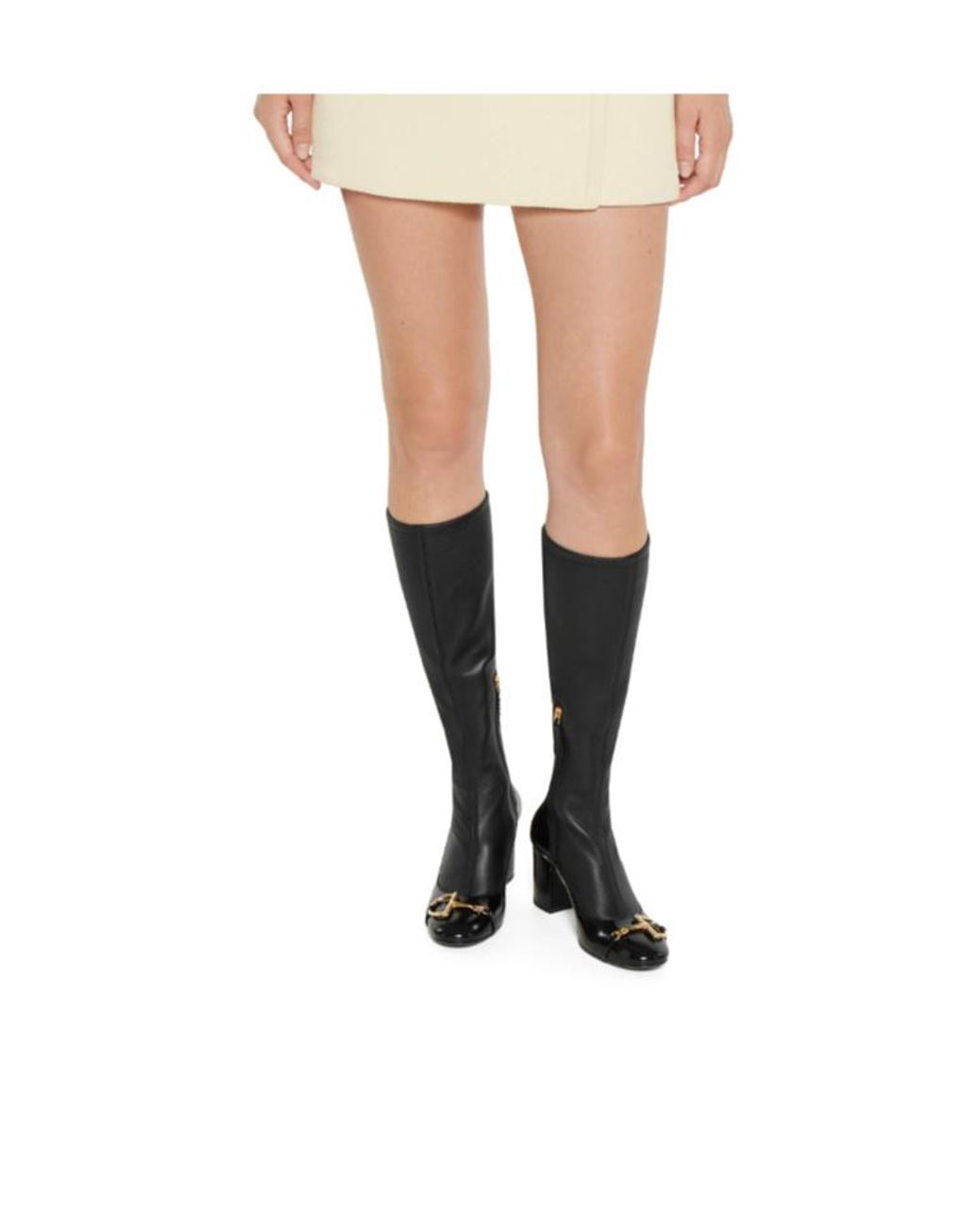 Gucci Black Balenciaga Half Clamp High Boots