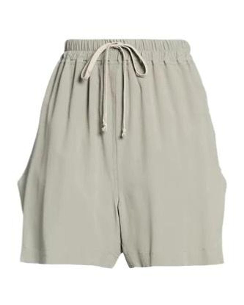 Rick Owens Gray Elasticated Drawstring Shorts